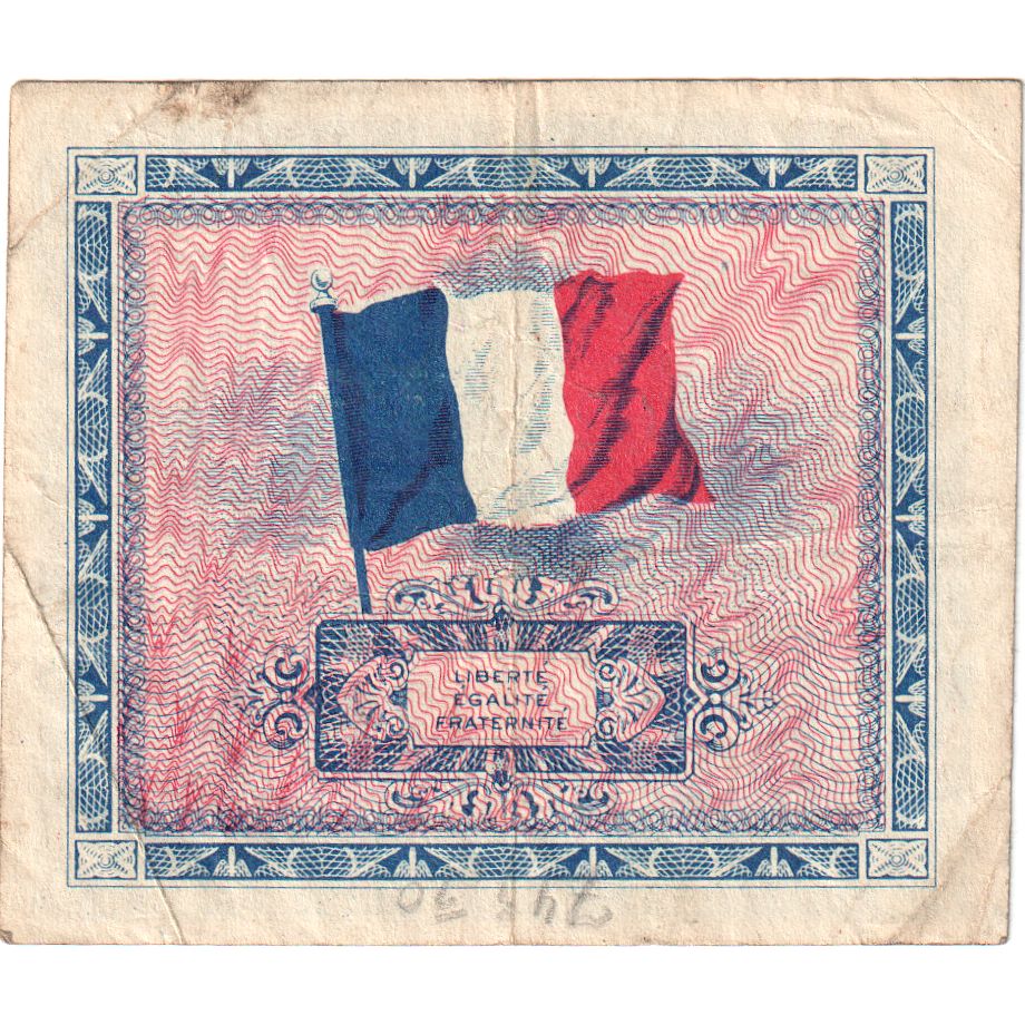 Francia, 2 Francs, Flag/France, Undated (1944), 62771105, BB