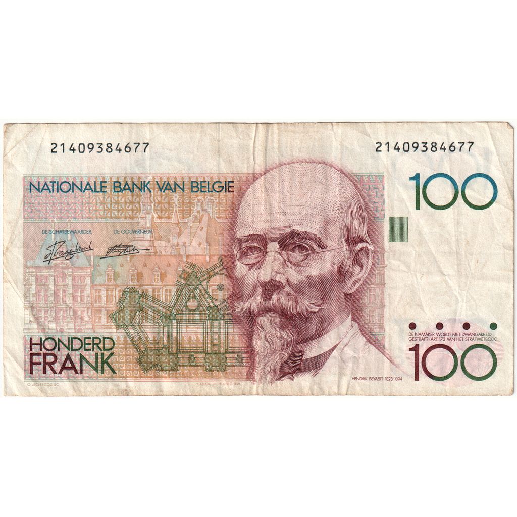 Belgique, 100 Francs, TB+