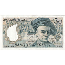 France, 50 Francs, Quentin de La Tour, 1986, E.46, AU(50-53)