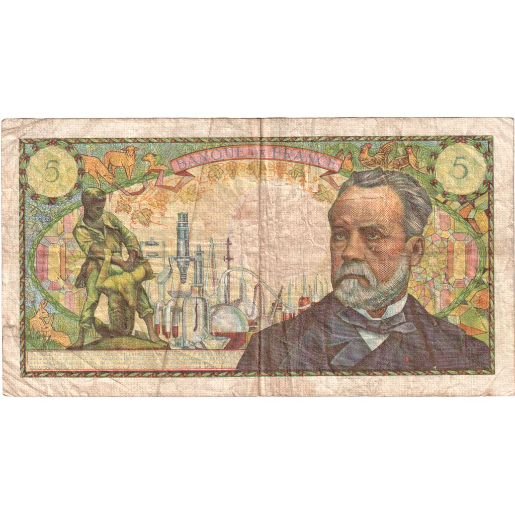 Francia, 5 Francs, Pasteur, 1966-05-05, B.4., MB