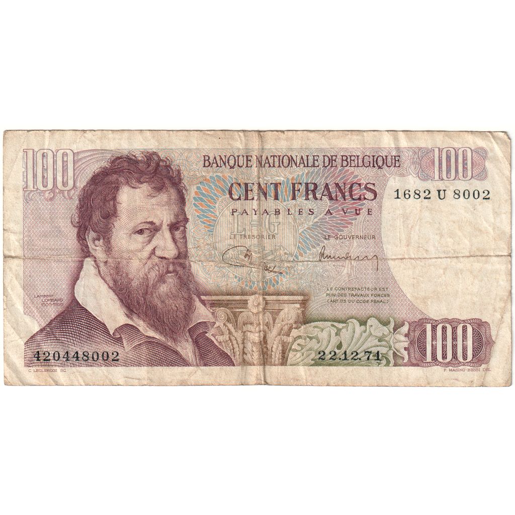 Belgium, 100 Francs, 1971-12-22, VF(20-25)