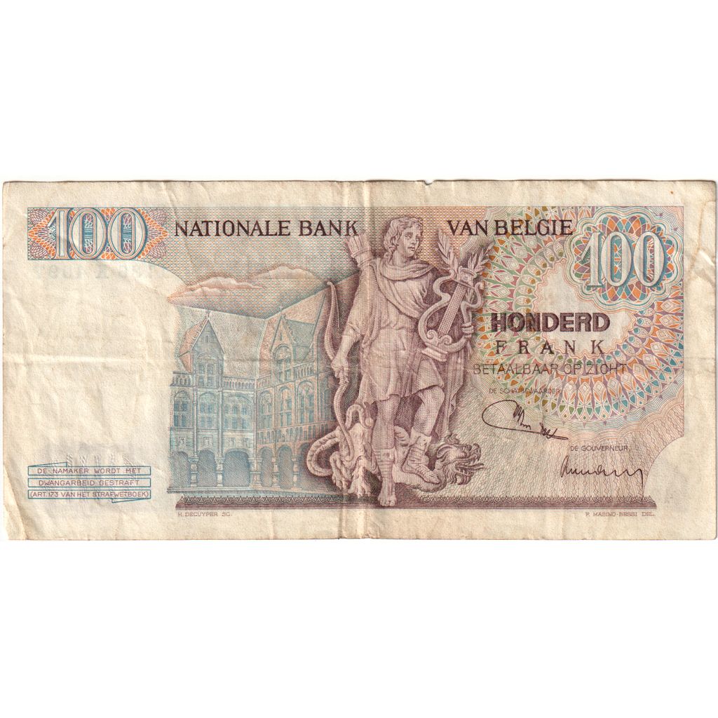 Belgien, 100 Francs, 1972-01-28, S