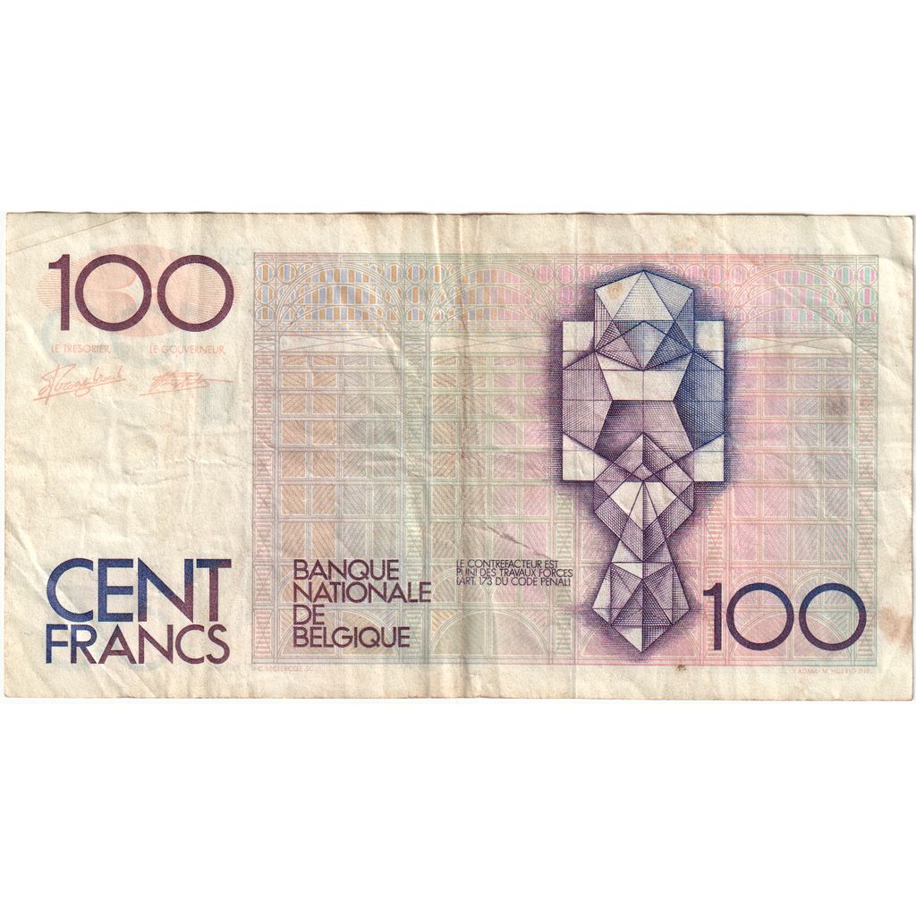 Belgique, 100 Francs, TTB
