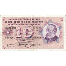 Suíça, 10 Franken, 1965-01-21, EF(40-45)