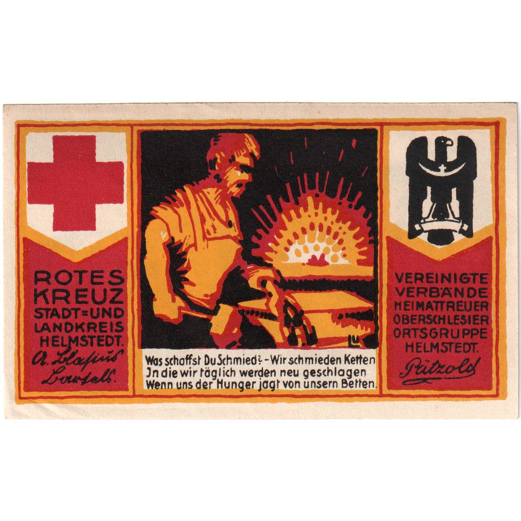 Germany, Schlesien, 1 Mark, 1921-12-24, UNC(65-70)