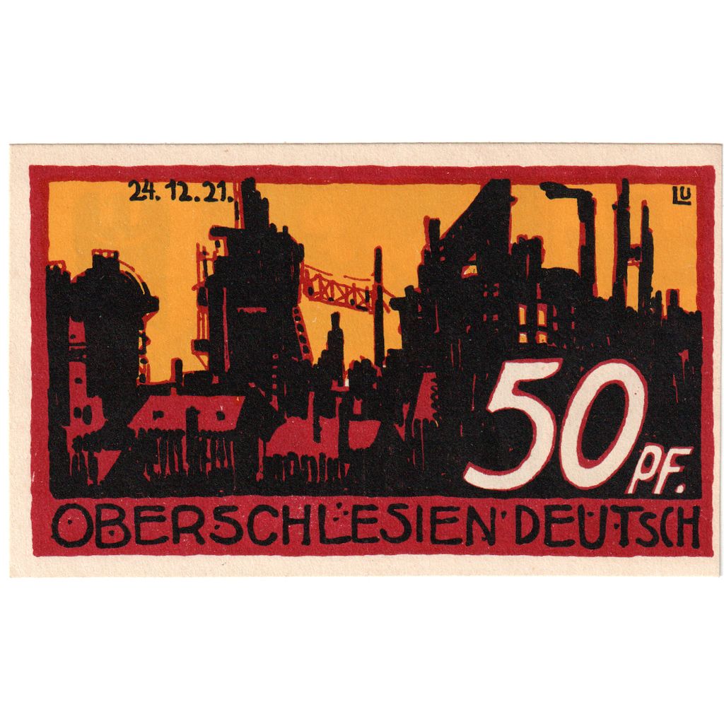 Germany, Schlesien, 50 Pfennig, 1921-12-24, UNC(65-70)