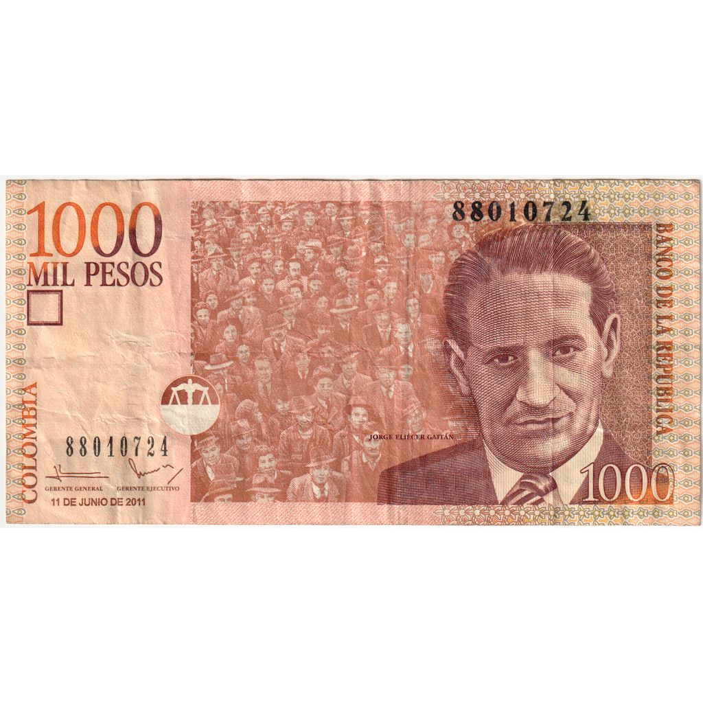 Colombia, 1000 Pesos, 2011-06-11, BB
