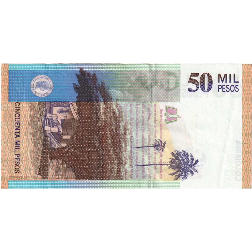Colombia, 50,000 Pesos, 2009-08-26, AU(50-53)