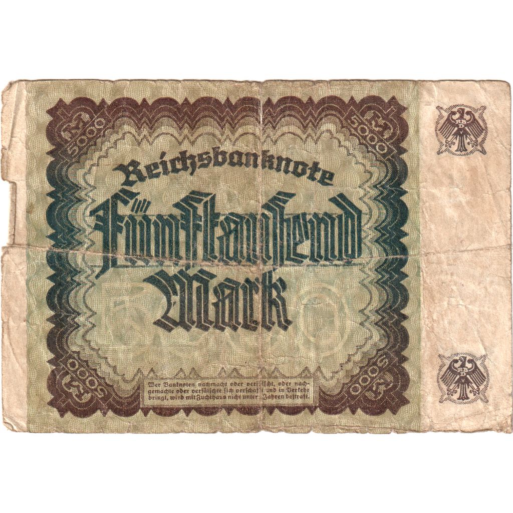 Deutschland, 5000 Mark, 1922-12-02, SGE