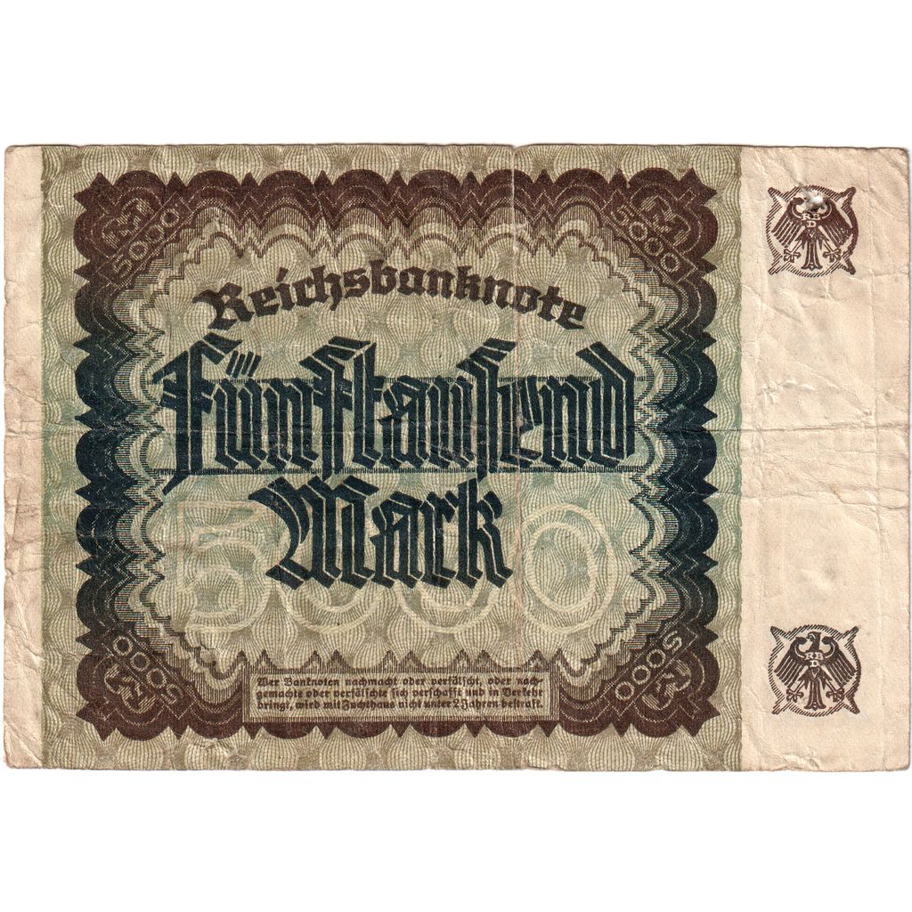 Deutschland, 5000 Mark, 1922-12-02, S