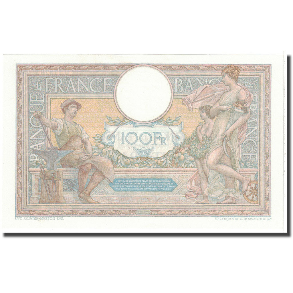 France, 100 Francs, 1927, 1927-05-28, UNC(60-62), Fayette:24.6, KM:78b