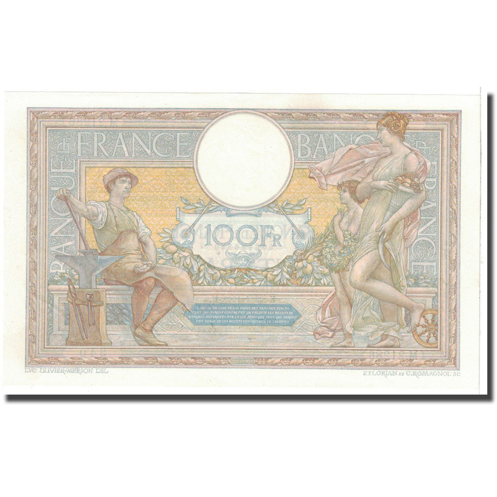 France, 100 Francs, 1928, 1928-04-26, AU(55-58), Fayette:24.7, KM:78b