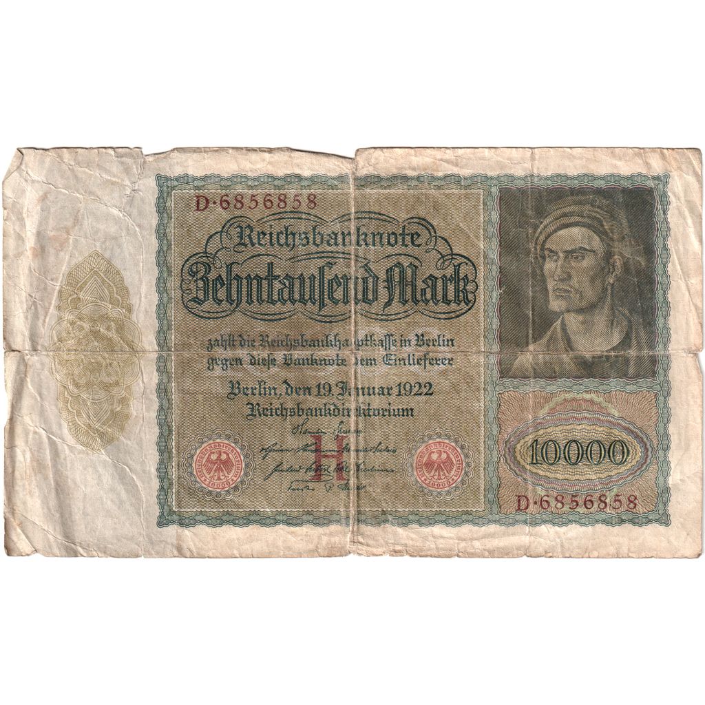 Germania, 10,000 Mark, 1922-01-19, B