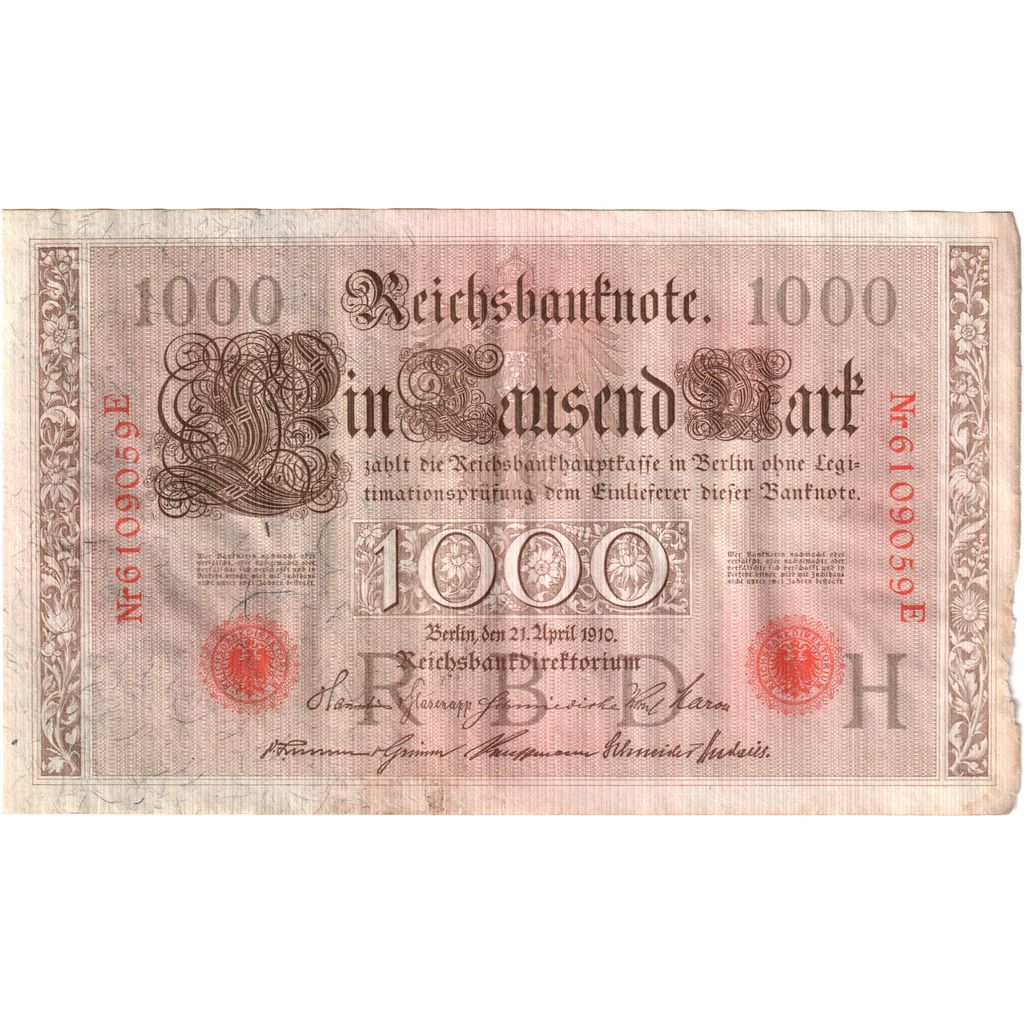 Deutschland, 1000 Mark, 1910-04-21, S