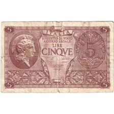 Italia, 5 Lire, 1944-11-23, BC