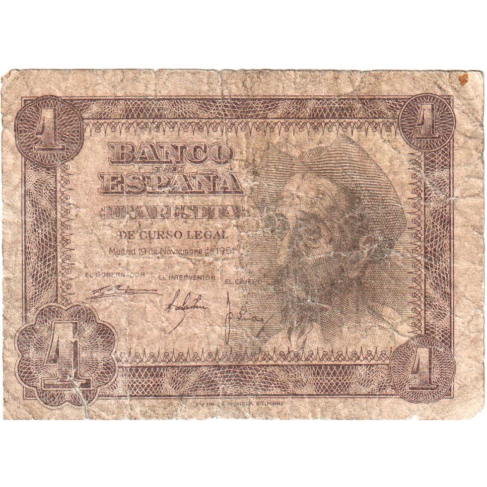 Spanien, 1 Peseta, 1951-11-19, SGE