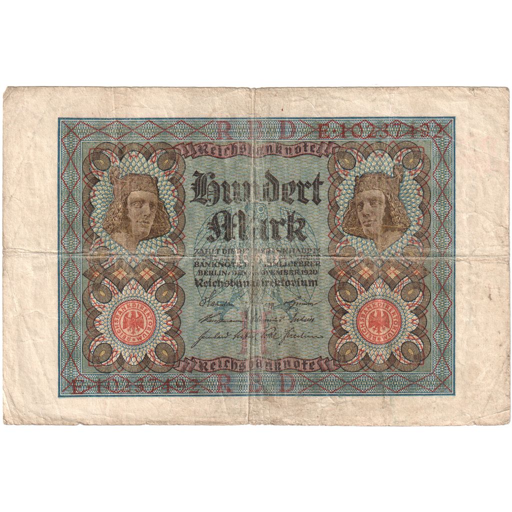 Allemagne, 100 Mark, 1920-11-01, B