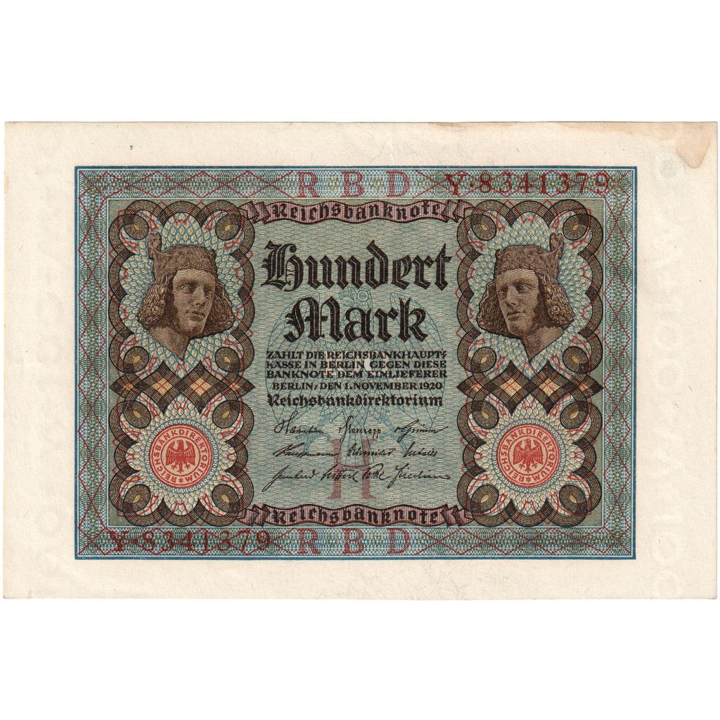 Alemania, 100 Mark, 1920-11-01, MBC+