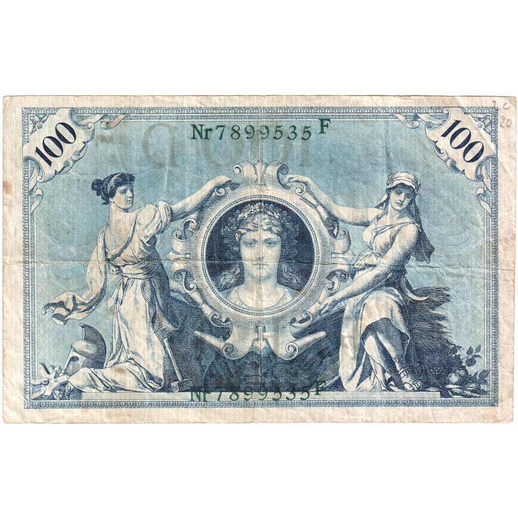 Germany, 100 Mark, 1908-02-07, VF(30-35)