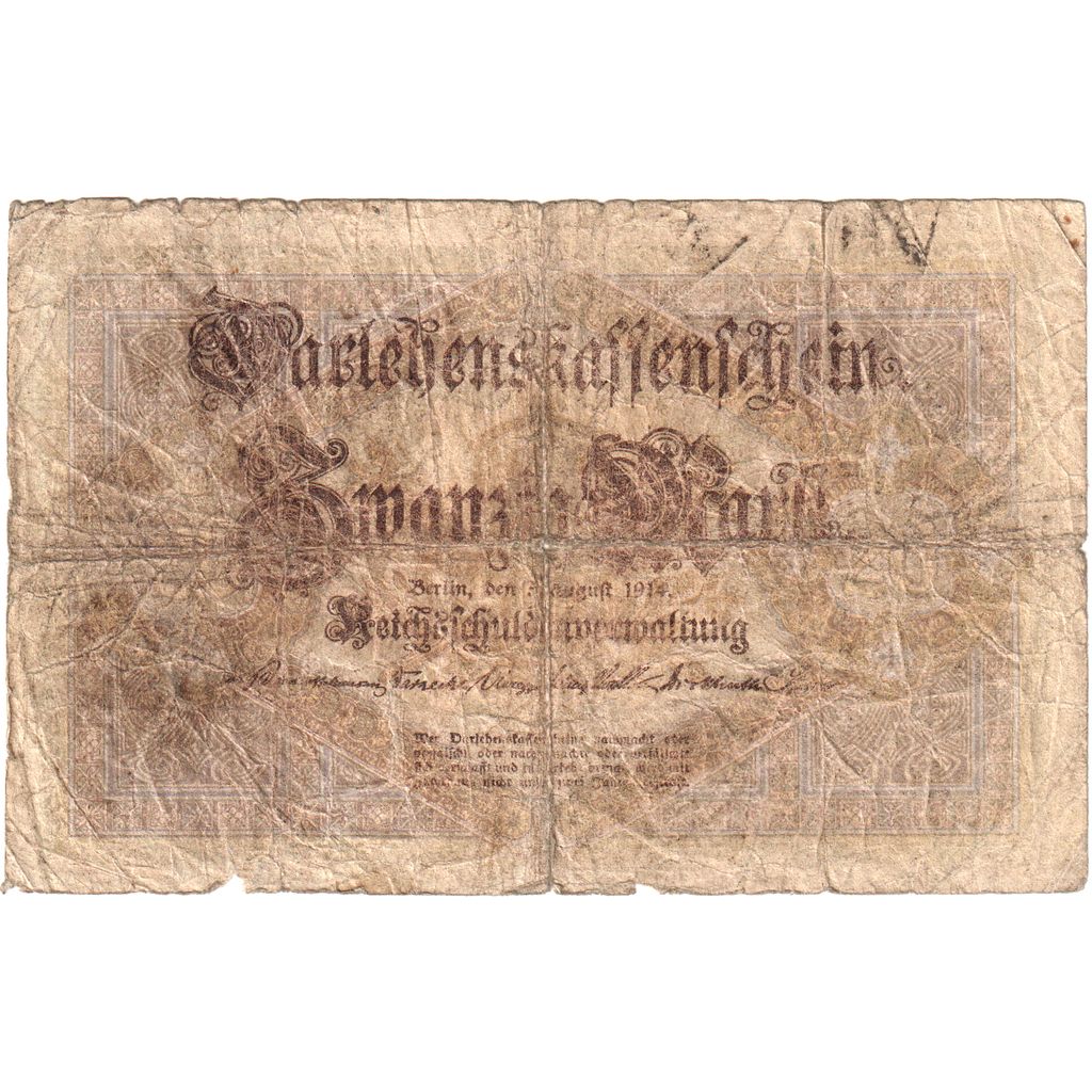Germania, 20 Mark, 1918-08-05, B