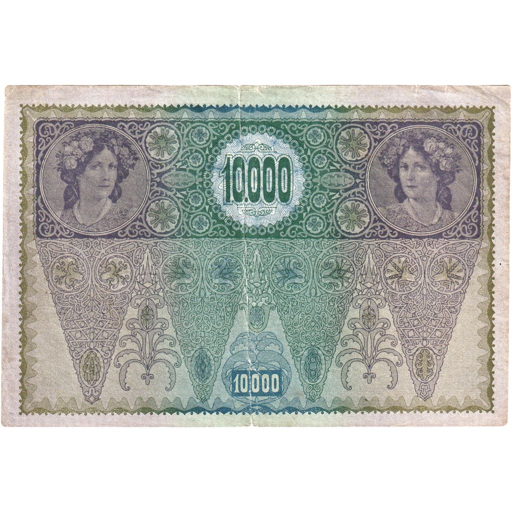 Hungria, 10,000 Korona, 1918-11-02, VF(30-35)