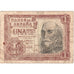 Spagna, 1 Peseta, 1953-07-22, B