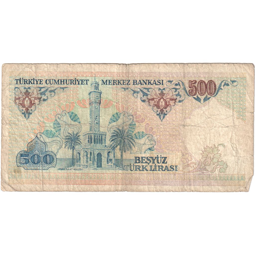Turkey, 500 Lira, VF(20-25)