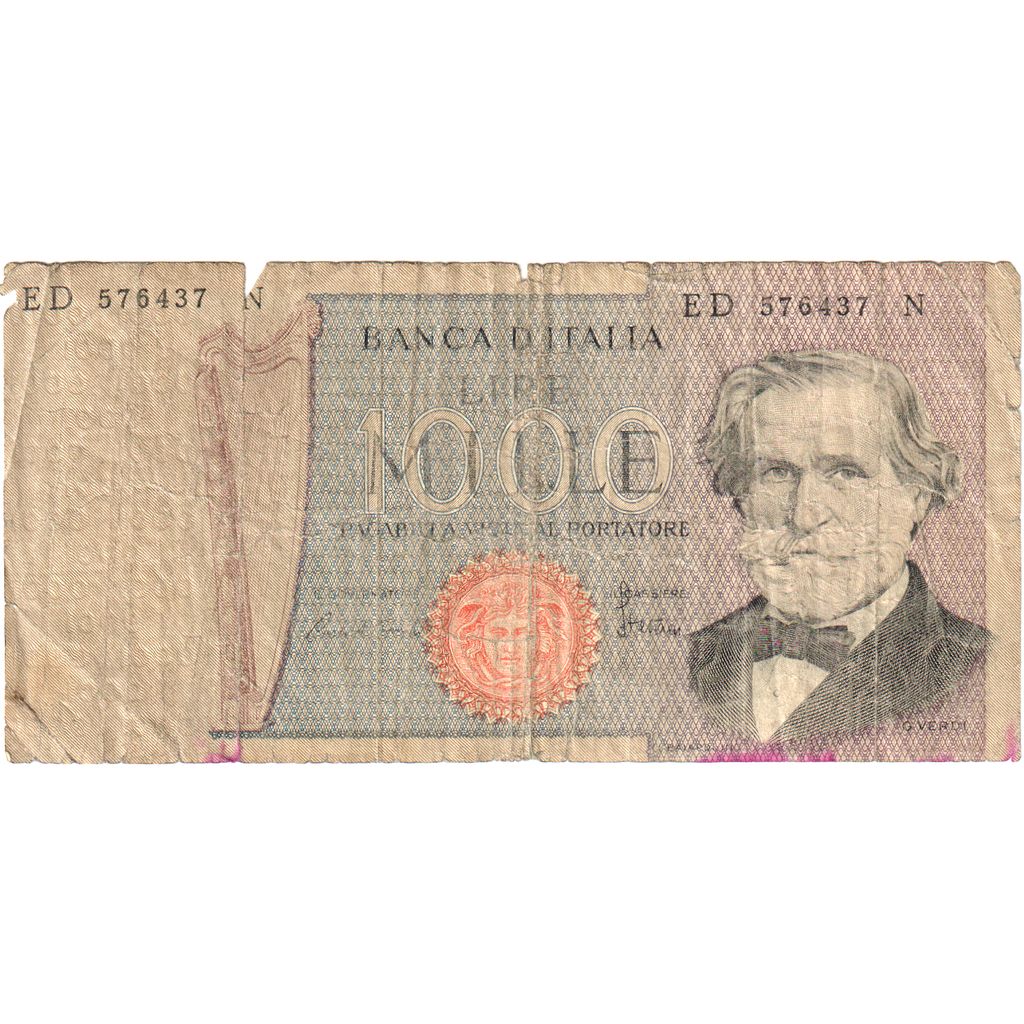 Włochy, 1000 Lire, VF(20-25)
