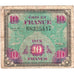 Francia, 10 Francs, Flag/France, Undated (1944), 68325447, MB