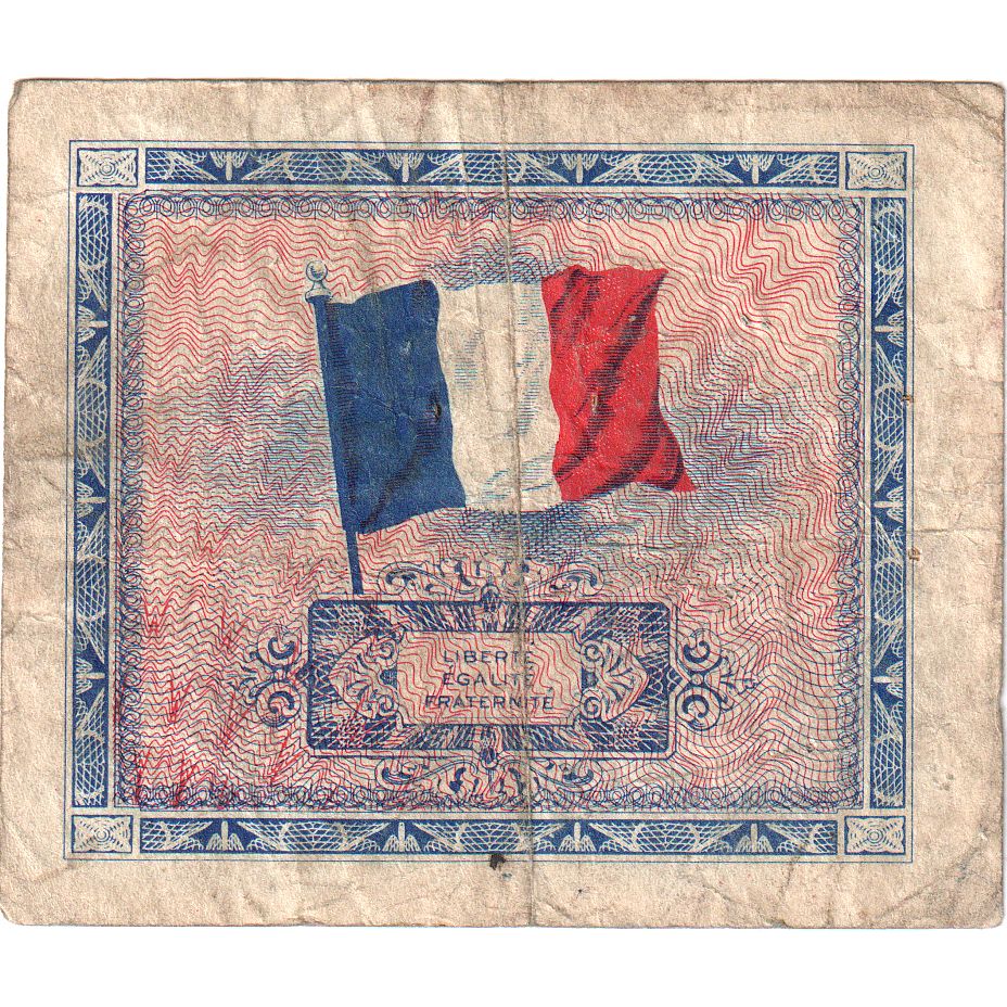 France, 5 Francs, Flag/France, 23136336, VF(30-35)