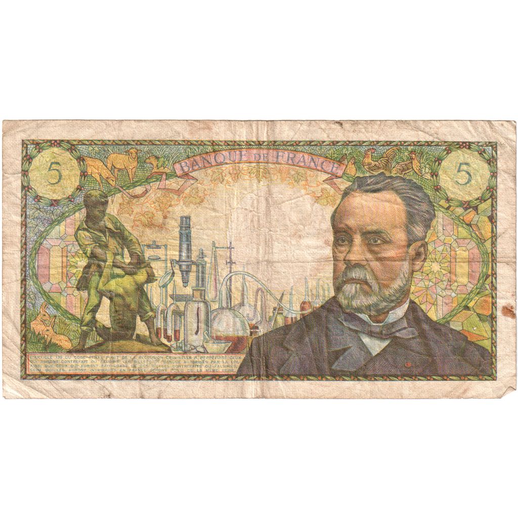 Francia, 5 Francs, Pasteur, 1966-05-05, W.57, MB