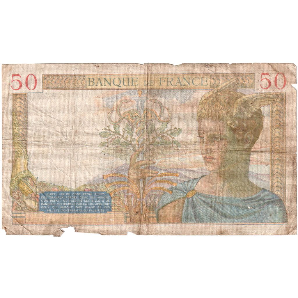 Francia, 50 Francs, Cérès, 1938-02-17, F.7618, B