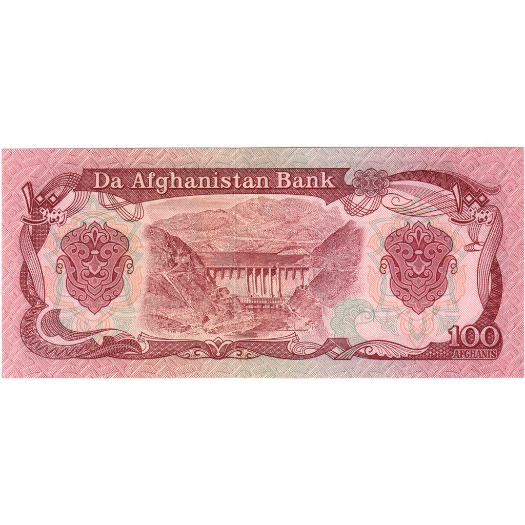 Afeganistão, 100 Afghanis, SH1358 (1979), UNC(65-70)