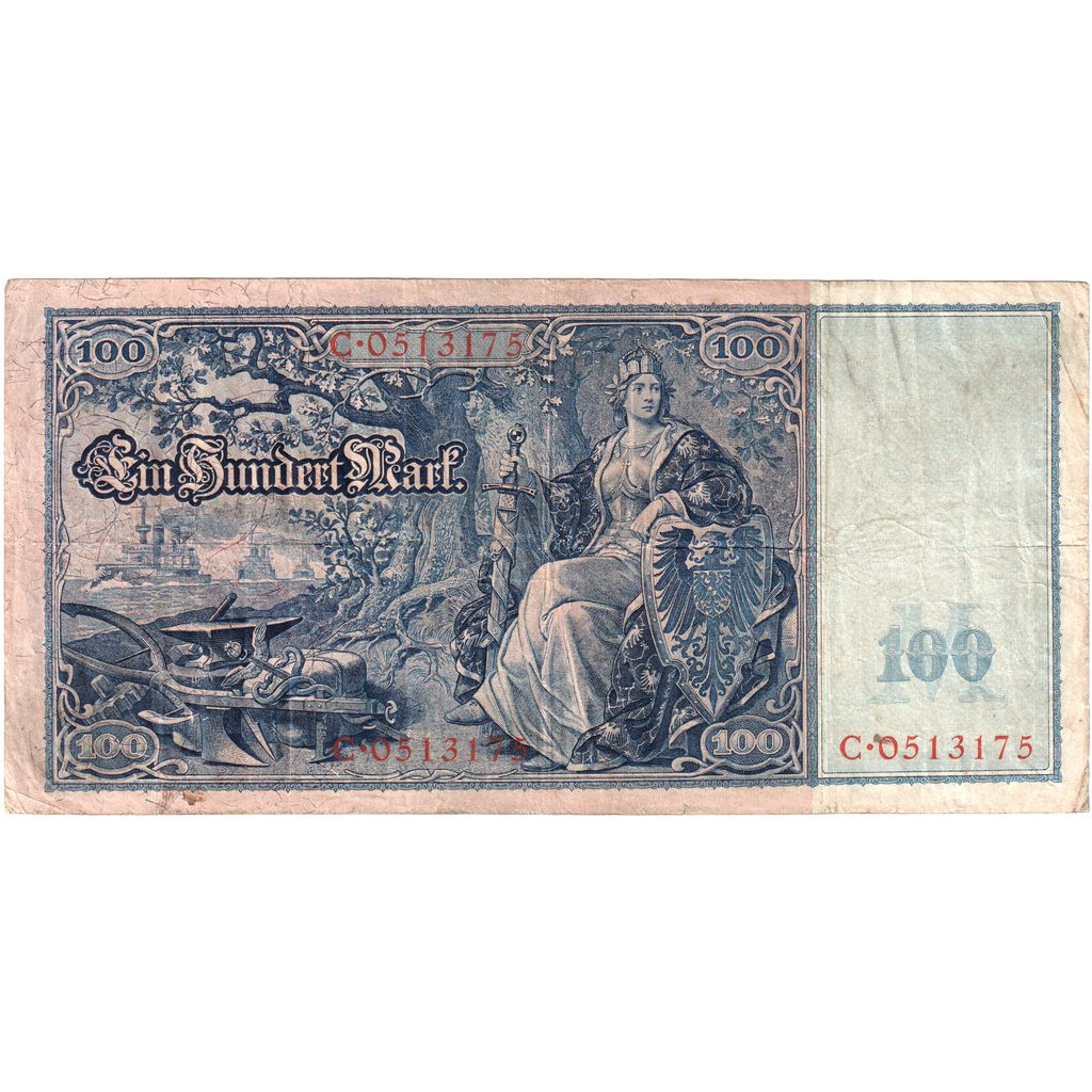 Deutschland, 100 Mark, 1908-02-07, S+