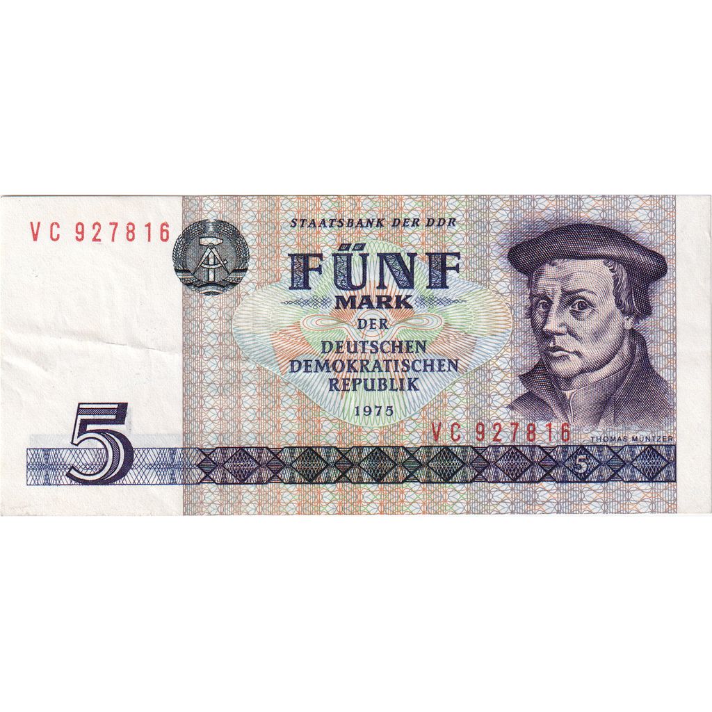 NIEMCY - NRD, 5 Mark, 1975, AU(50-53)