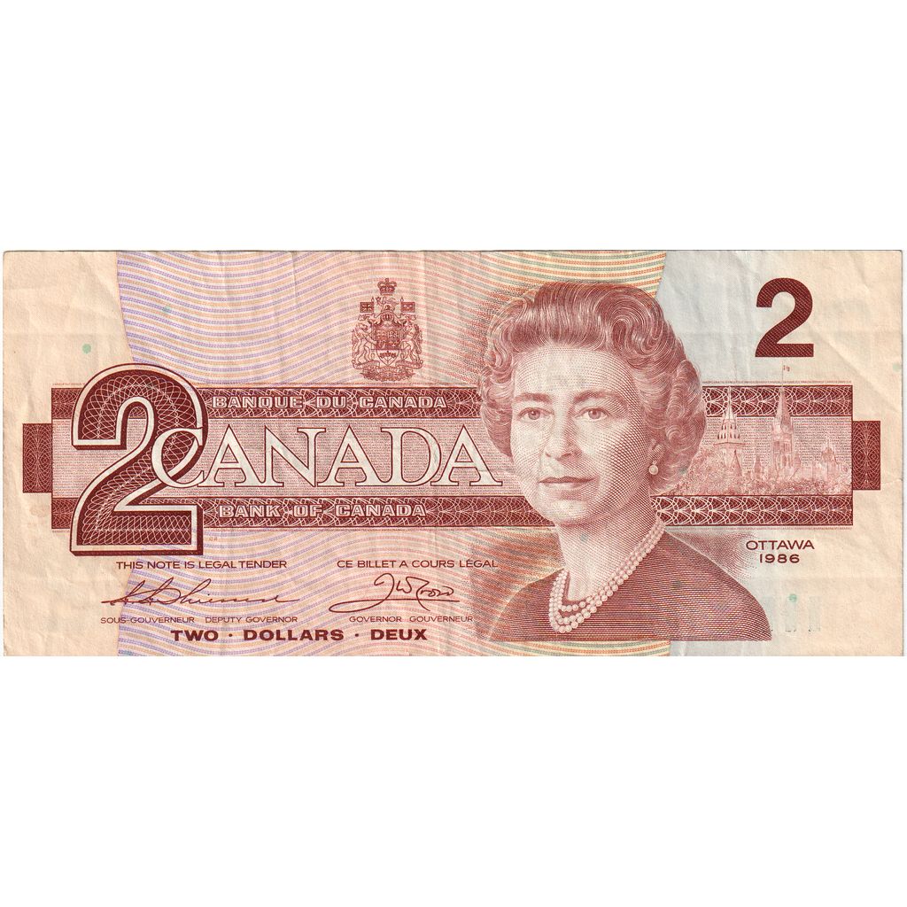 Canada, 2 Dollars, 1986, TTB