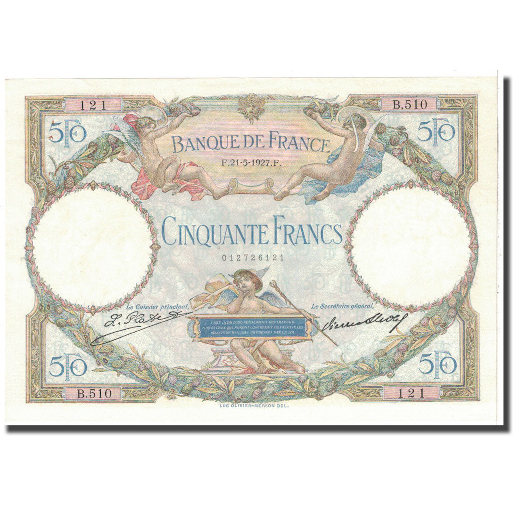 Frankreich, 50 Francs, 1927, 1927-05-21, VZ, Fayette:15.1, KM:77a