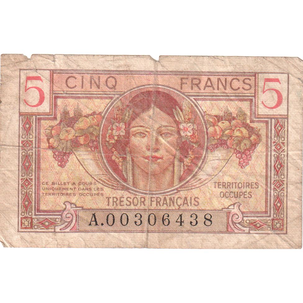 Frankrijk, 5 Francs, 1947 French Treasury, 1947, A.00306438, TB