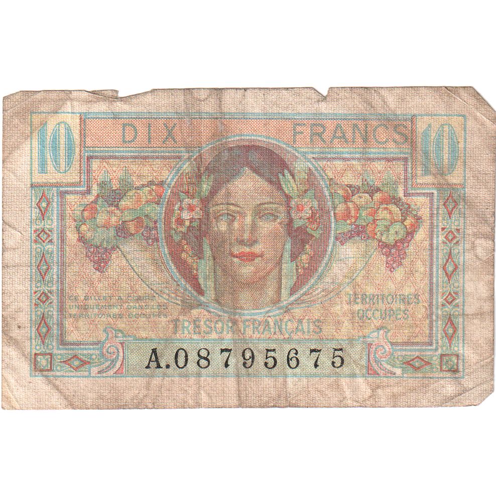 France, 10 Francs, 1947 Trésor Français, A.08795675, TB