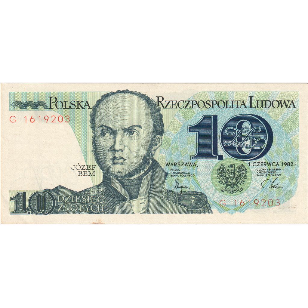 Polonia, 10 Zlotych, 1982-06-01, EBC