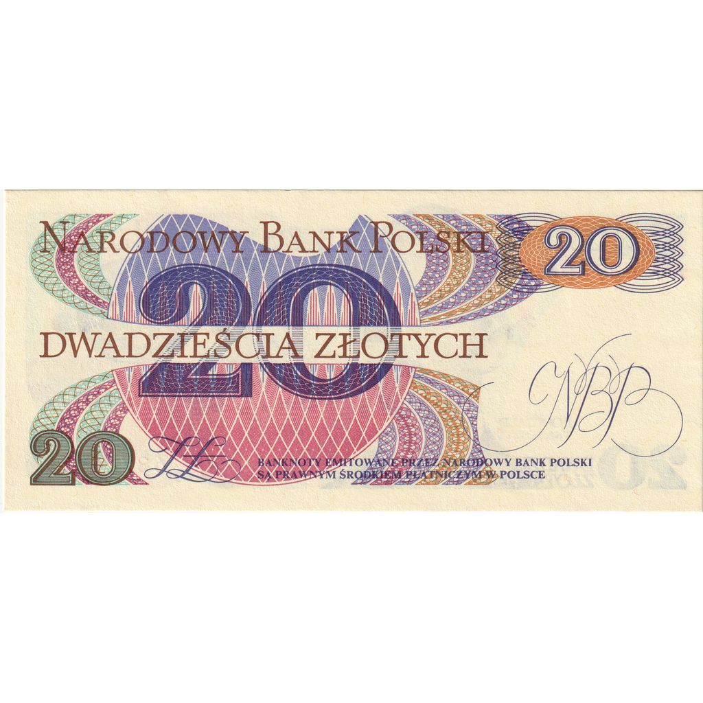 Poland, 20 Zlotych, 1982-06-01, UNC(65-70)