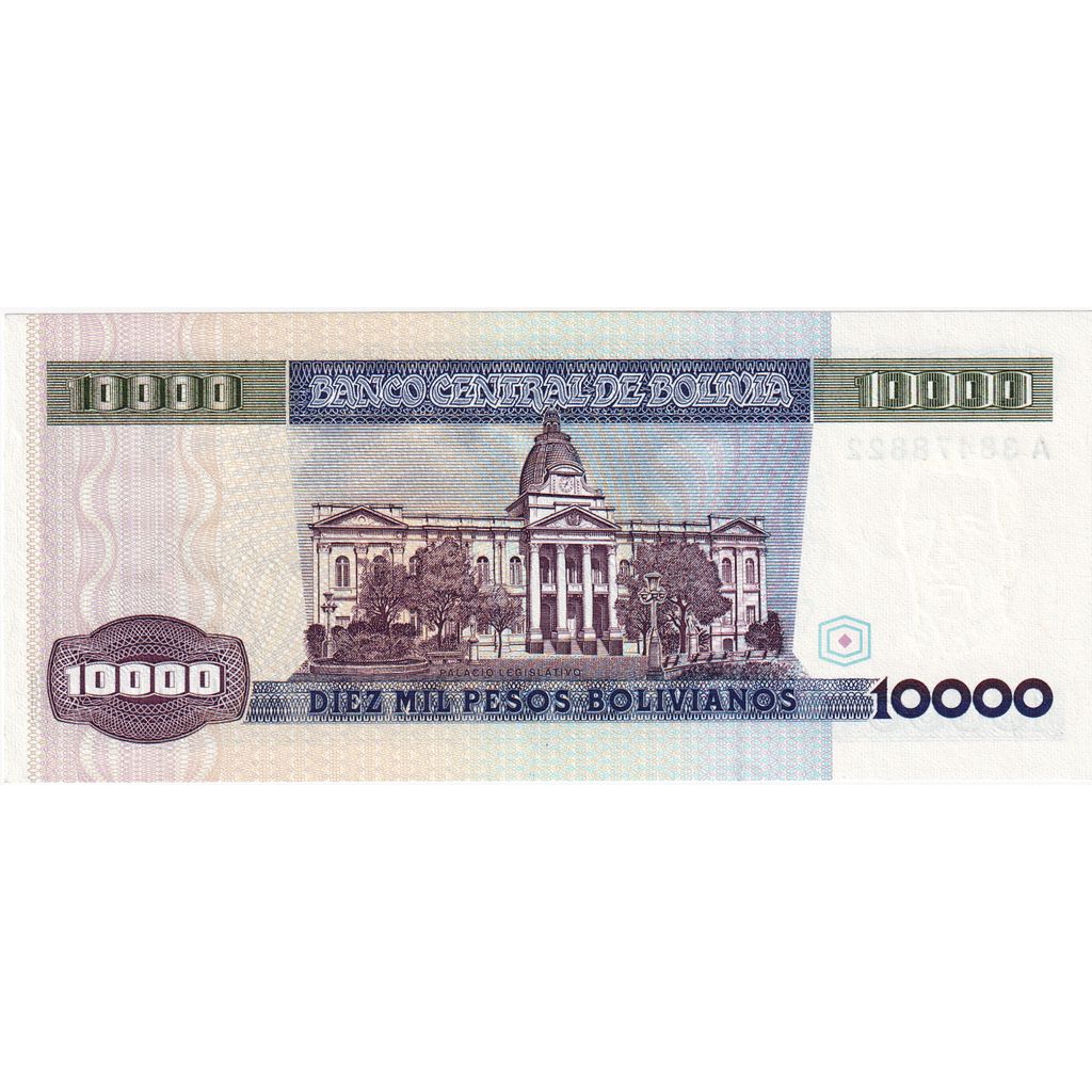 Bolivia, 10,000 Pesos Bolivianos, 1984-02-10, FDS