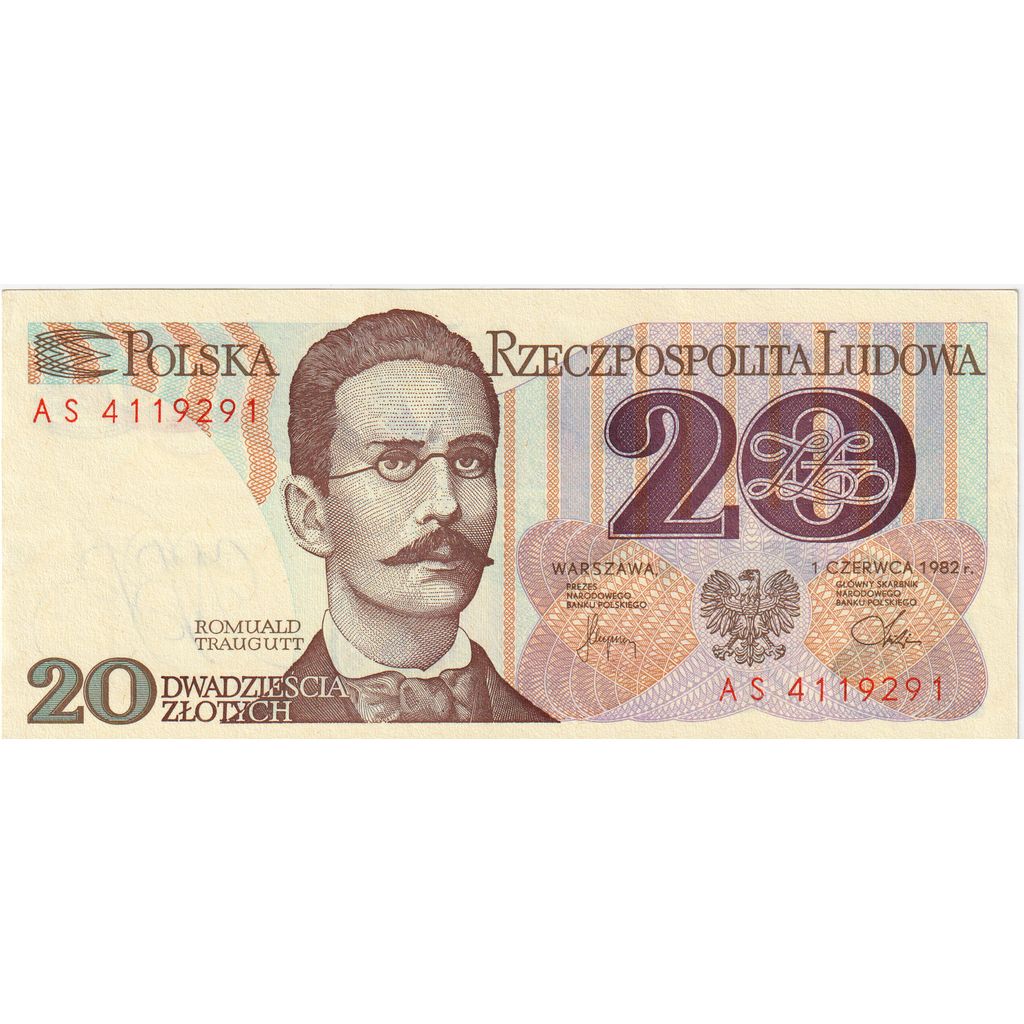 Polonia, 20 Zlotych, 1982-06-01, SC