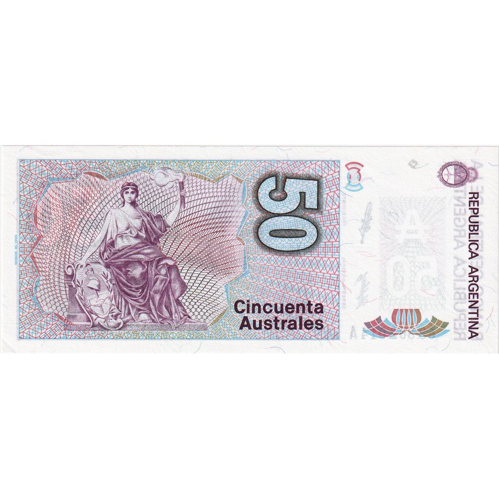 Argentinien, 50 Australes, UNZ