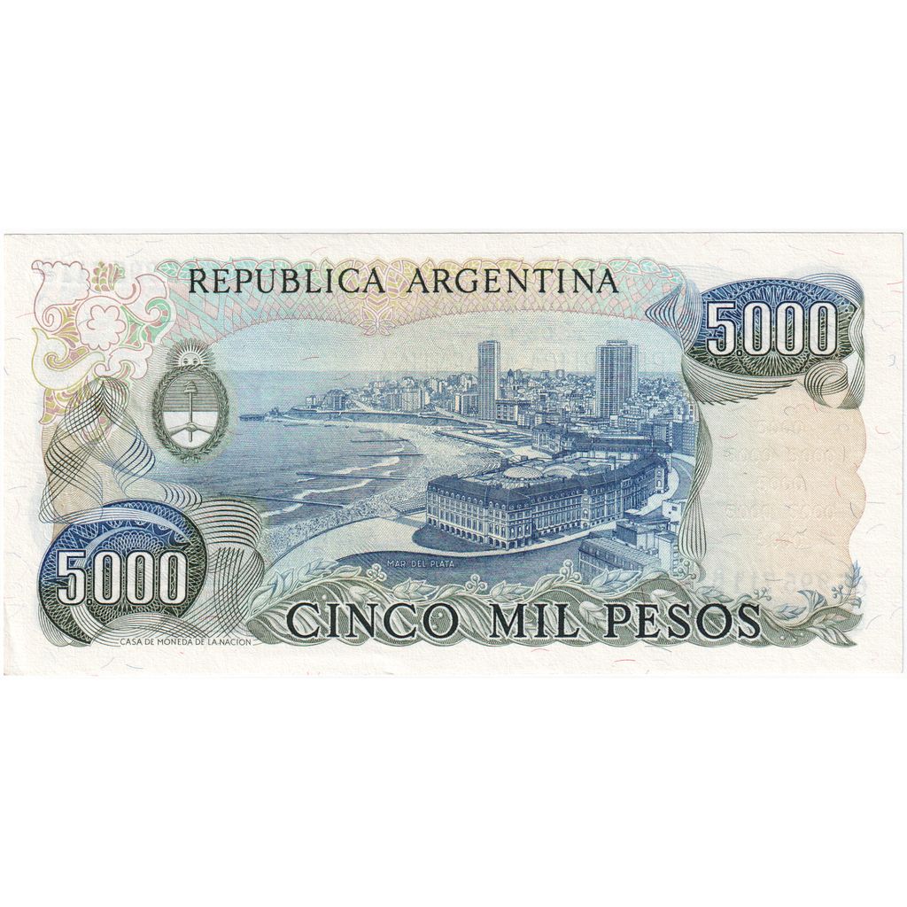 Argentinien, 5000 Pesos, Undated (1977-1983), UNZ