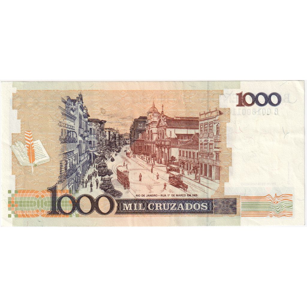 Brasile, 1 Cruzado Novo on 1000 Cruzados, SPL