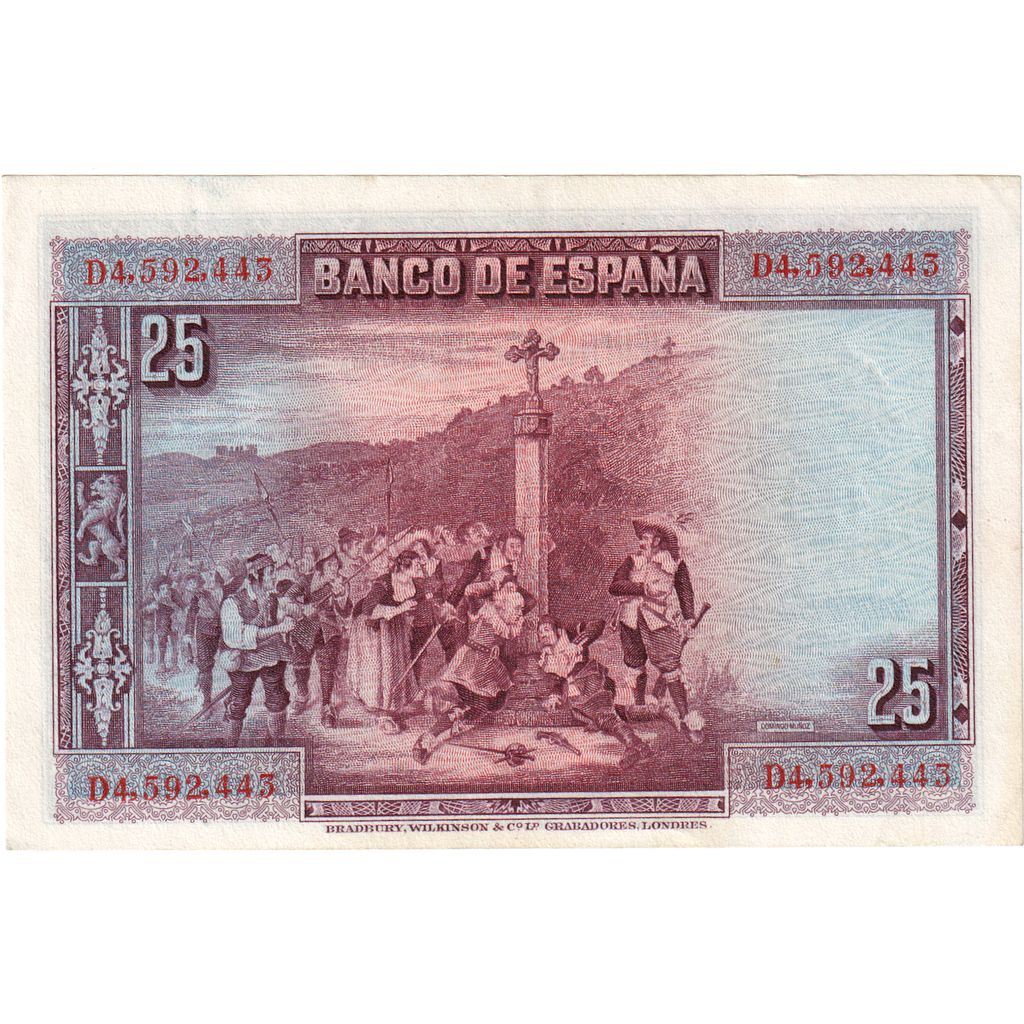 Spanien, 25 Pesetas, 1928-08-15, UNZ