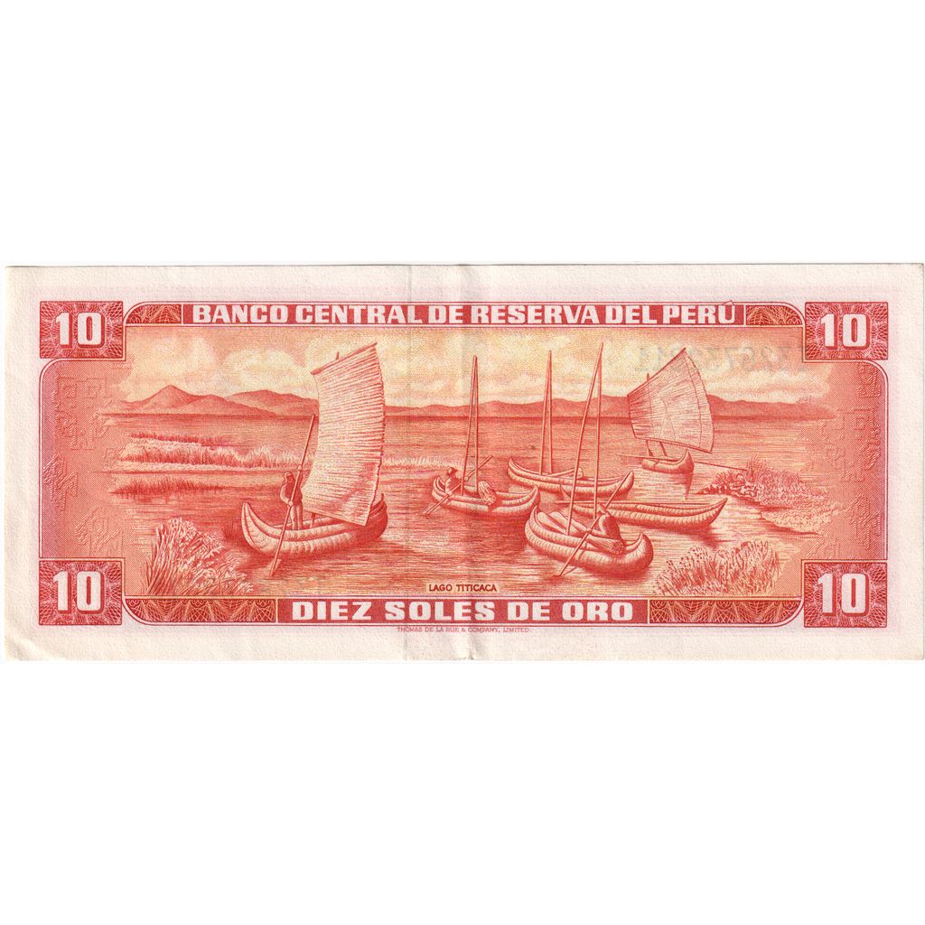 Peru, 10 Soles De Oro, 1973-05-24, AU(50-53)