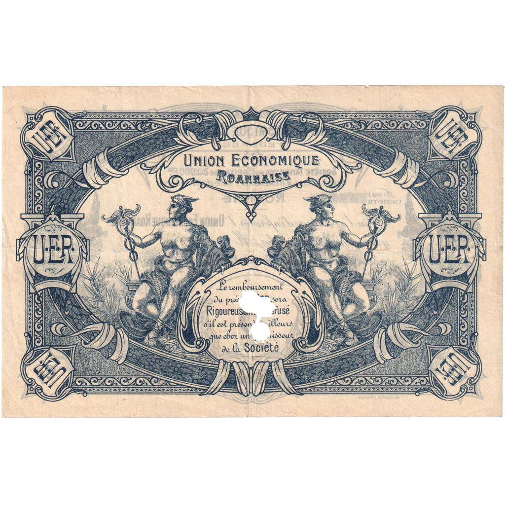 Francia, 5 Francs, 1923-10-17, UNION ECONOMIQUE ROANNAISE, BB