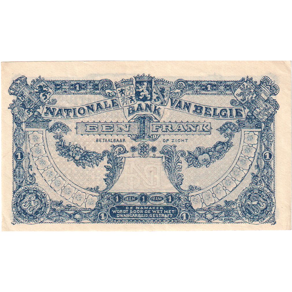 Belgique, 1 Franc, 1920-09-22, NEUF